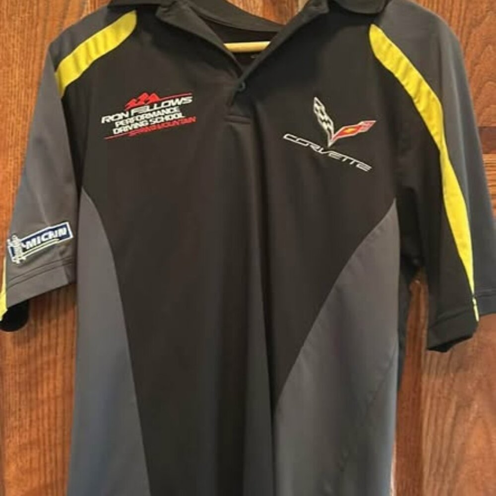 Corvette Polo Ron Fellows Performance Driving School C7 Design Size Small